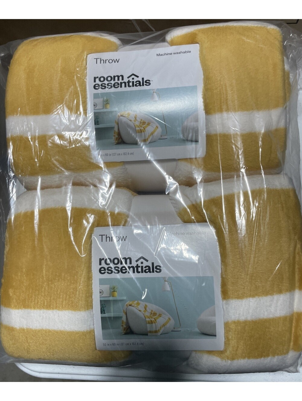 Plush Throw Blanket 50"x 60" - By Room Essentials - 2 Pack!